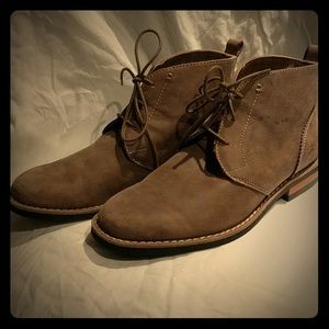 Men's Penguin leather lace-up boots